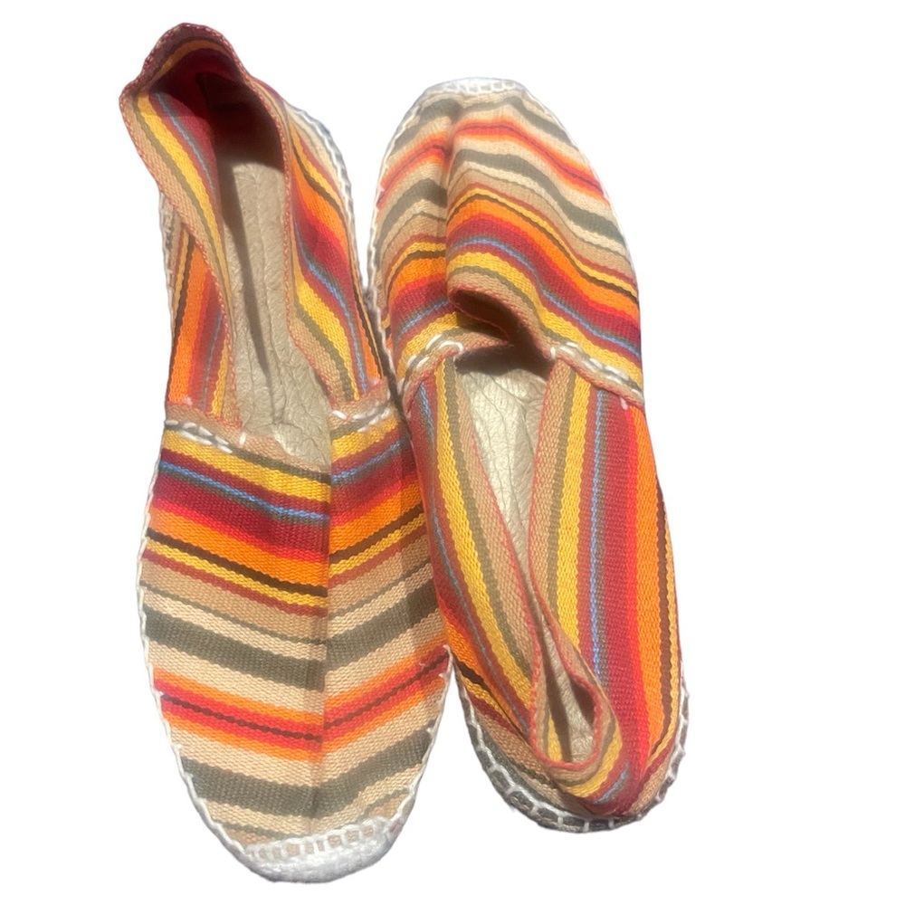 Cousu Main Classic flat  stripes espadrilles